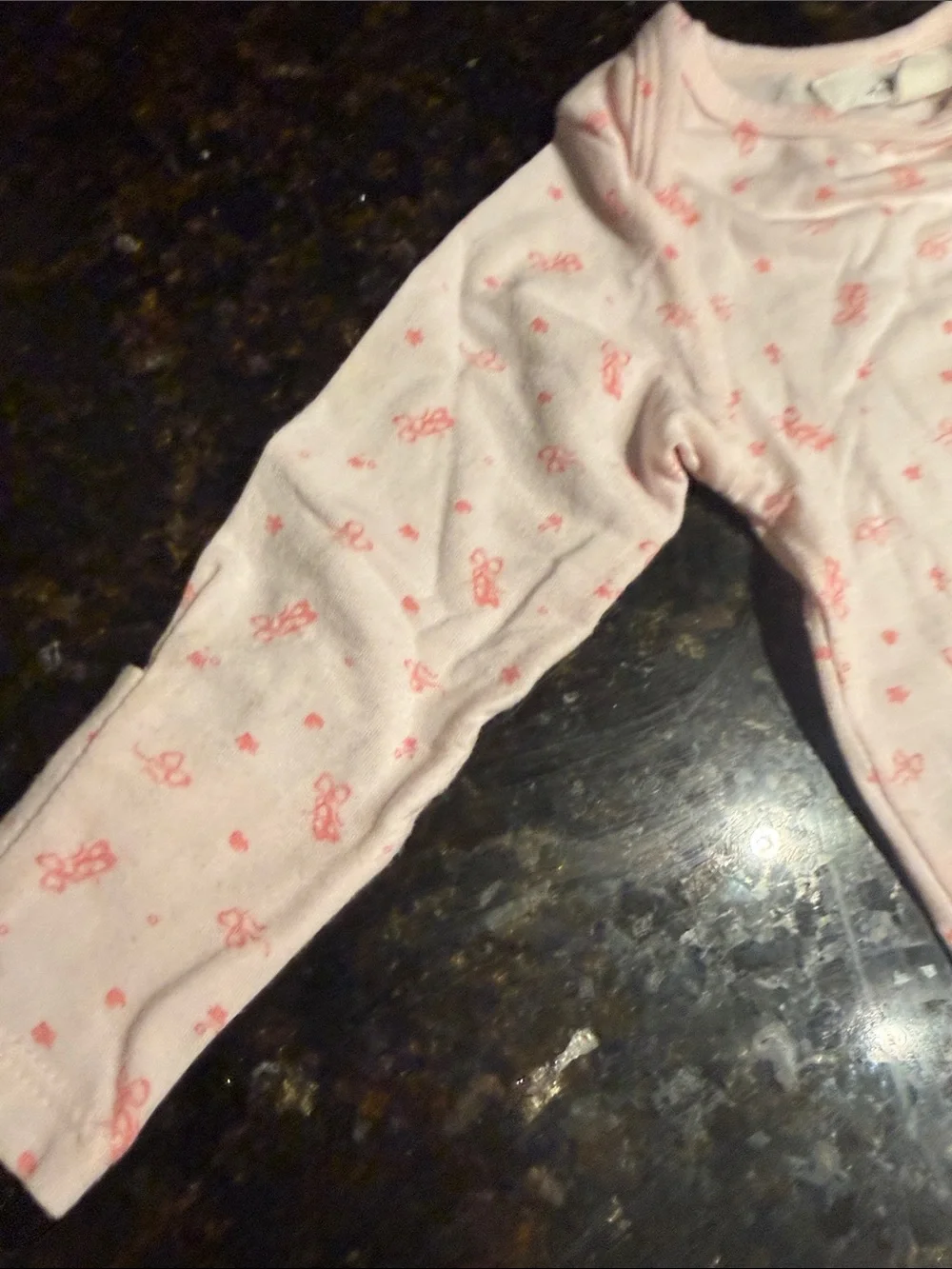 Pink Baby Gown with Tiny Flower Print STARTING OUT - Never Worn